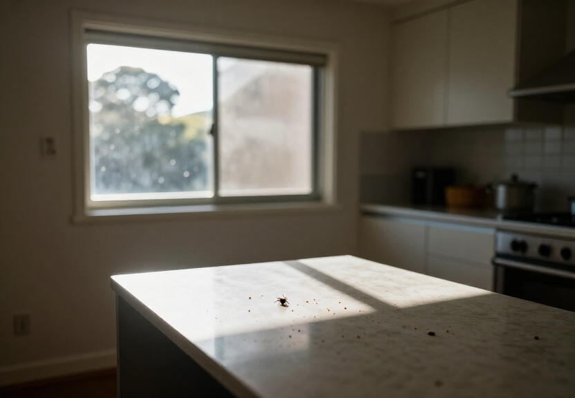 Wasp nest under eaves of a Lidcombe property before treatment